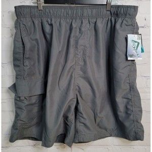 Kanu Surf Charcoal Gray Swimming Trunks size 2XL NWT